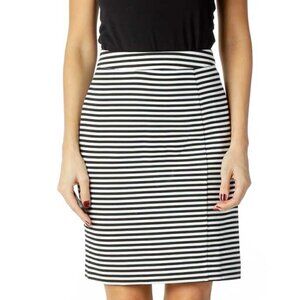 41 Hawthorn Black White Striped Pencil Skirt